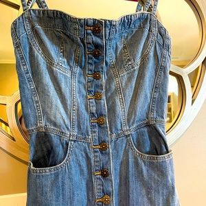 Driftwood Denim Maxi Dress Small/Like new!